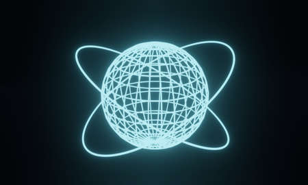 Technology image 3DCG background image