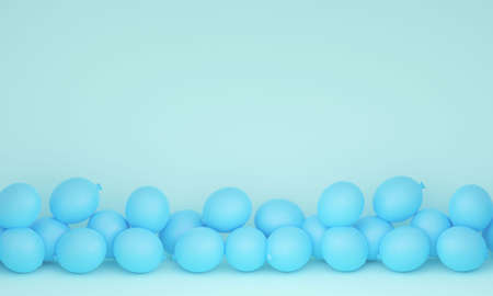 Balloon DCG image background / light blueの写真素材