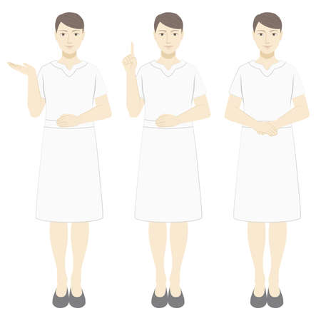 One Piece Female Set/Whole Bodyのイラスト素材