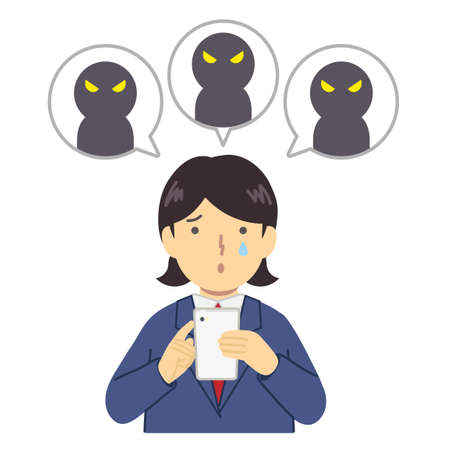 Illustration of a student being talkativeのイラスト素材