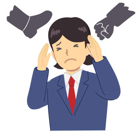 Illustration of a student being talkativeのイラスト素材