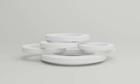 Circular abstract 3DCG image backgroundの写真素材