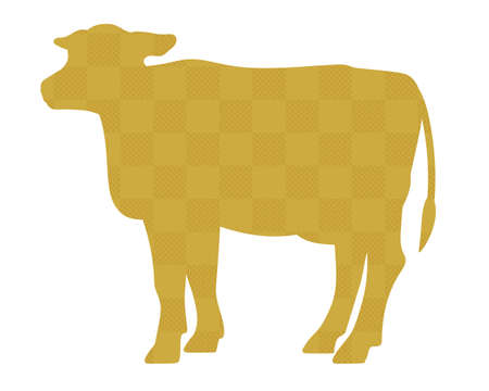Illustration material of cow / Vectorのイラスト素材