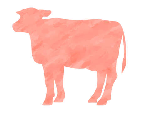 Illustration material of cow / Vectorのイラスト素材