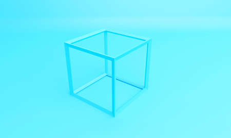 Square abstract 3DCG image background