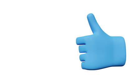 Good sign 3dcg illustration: Hand signの写真素材