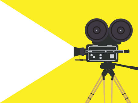 Movie background template illustrationのイラスト素材