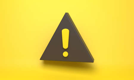 Attention mark background 3DCG illustrationの写真素材