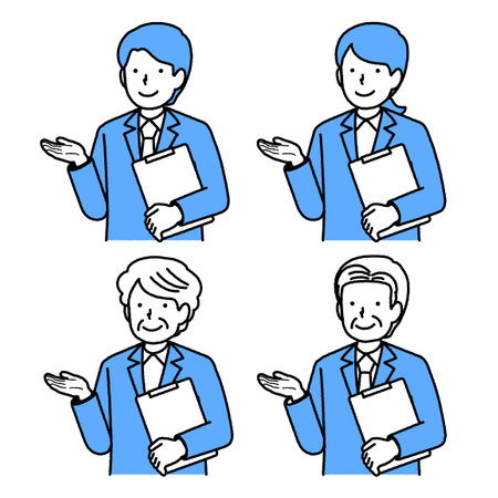 Illustration material to guide : Vectorのイラスト素材