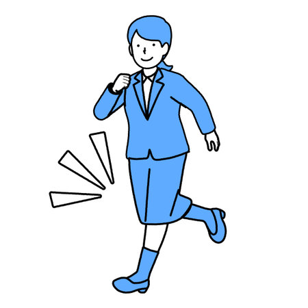 Running suit illustration material : vectorのイラスト素材
