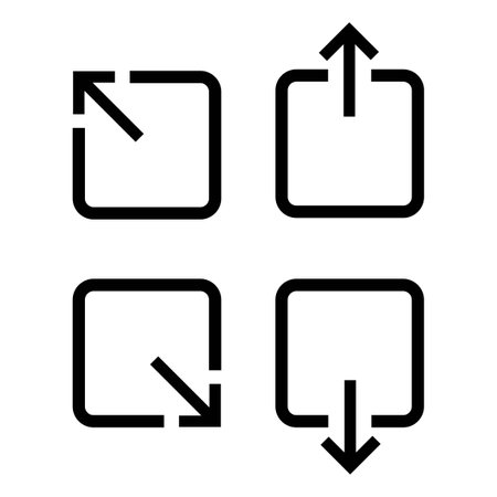 Download icon set : vectorのイラスト素材