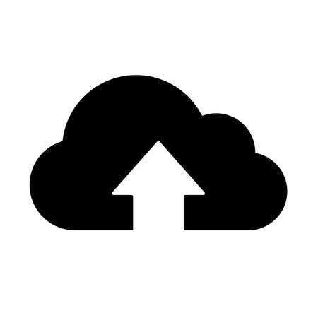 Black and white download icon : vectorのイラスト素材