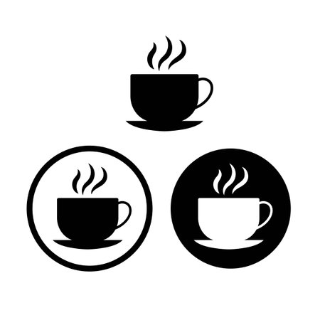 Coffee icon illustration set : vectorのイラスト素材