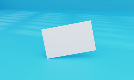 Business card illustration imageの写真素材