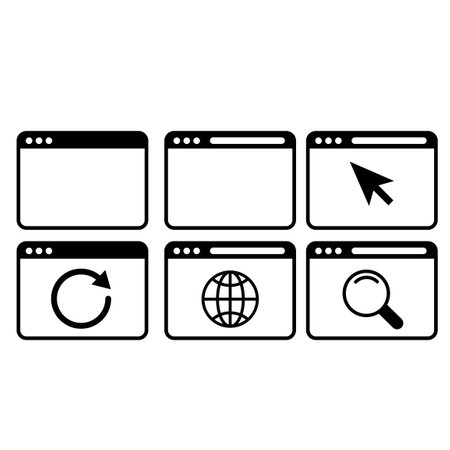 web icon set : vectorのイラスト素材