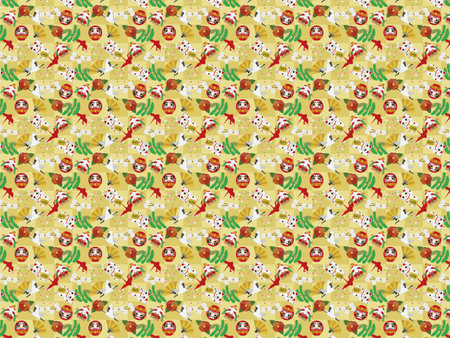 Japanese Pattern Background Pattern: Vectorの写真素材