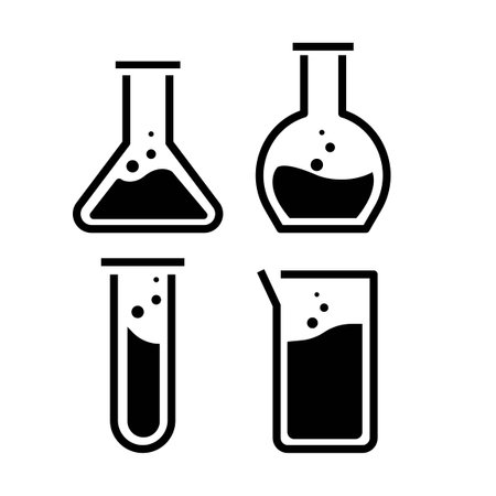 Flask Icon Illustration Set : Vectorのイラスト素材