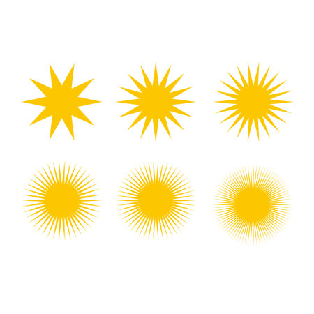 Jagged icon setのイラスト素材