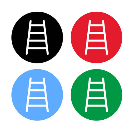 Ladder illustration set : vectorのイラスト素材