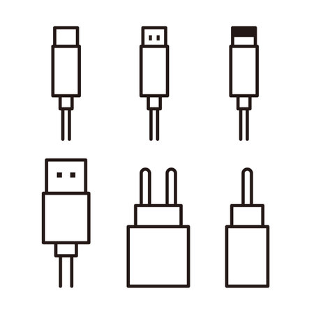Cable set icon : vector