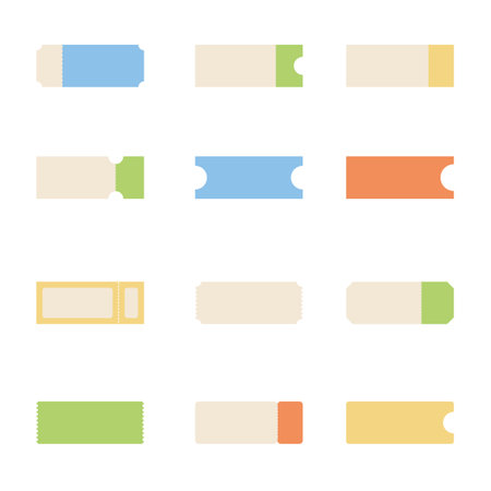 Various ticket illustration set :  vectorのイラスト素材