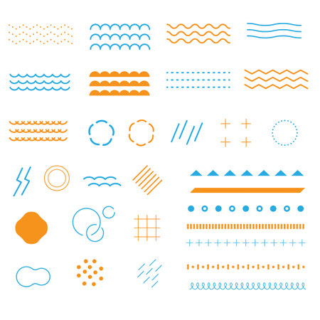 Geometric Pattern Icon Set  : Vectorのイラスト素材