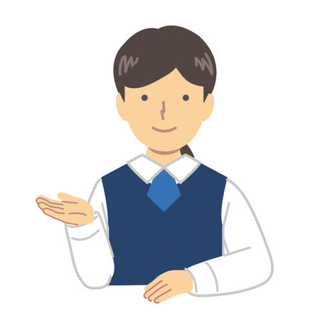Reception staff: Customer service : Vectorのイラスト素材