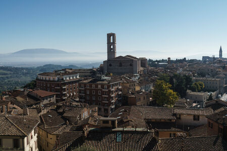 Perugia - Panorama San Domenico e San Pietroの写真素材