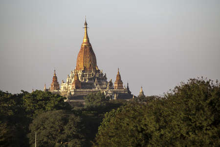 Myanmar, Bagan temples and Stupasの写真素材