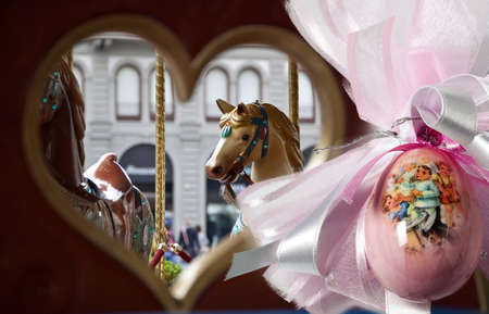 Easter, decorated eggの写真素材