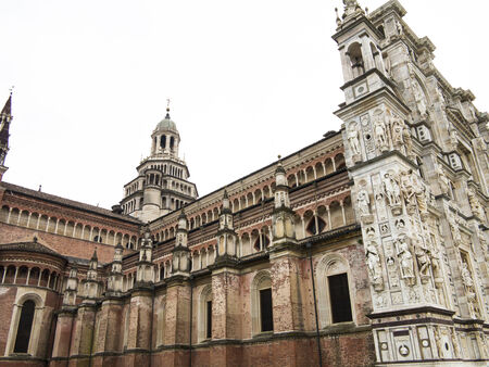 Cathedral of Pavia, Italyの写真素材
