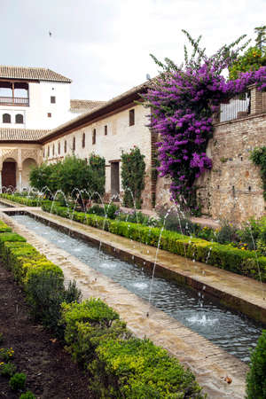 andalucia, garden of Alhambraのeditorial素材