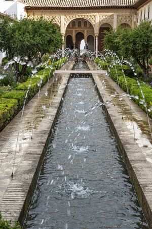 andalucia, garden of Alhambraのeditorial素材