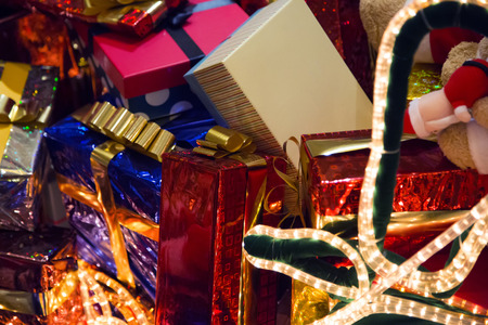 Christmas decoration in Singaporeの写真素材