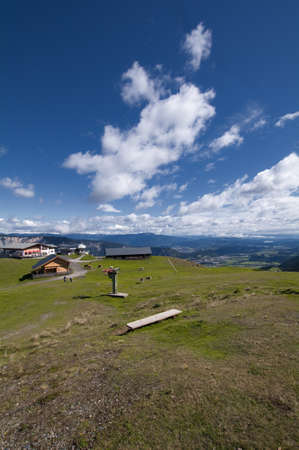 View of the Austrian Alps near Villach (Carinthia, Austria)の写真素材