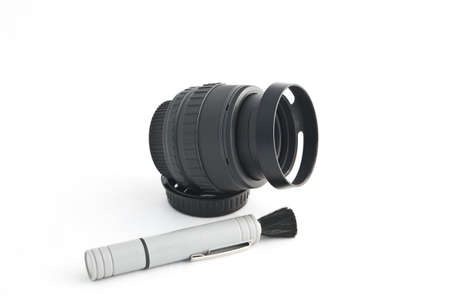 Phtographic Lens with Cleaning Toolの写真素材