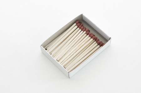 Matchstick Box on white backgroundの写真素材