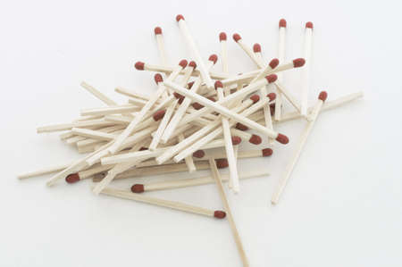 matchsitck on white backgroundの写真素材