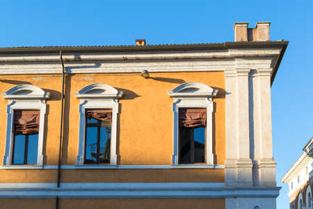 Ancient renaissance building in the downtown of Ferraraのeditorial素材