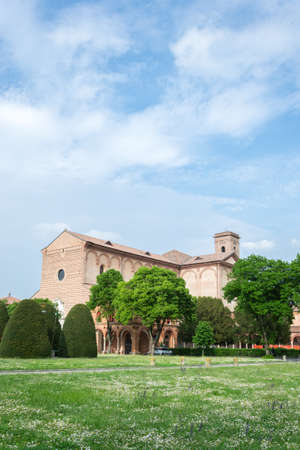 Certosa of Ferrara, the ancient graveyard of the cityの写真素材