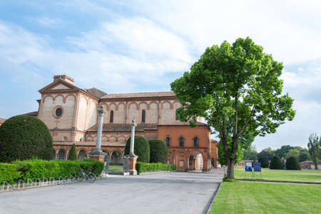 Certosa of Ferrara the ancient graveyard of the cityの写真素材
