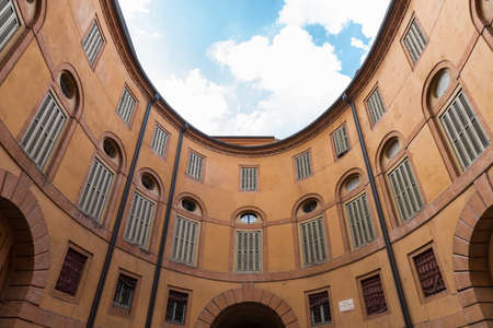 Entrance of the main theatre of Ferrara cityのeditorial素材