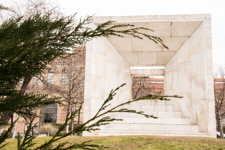 Spanish Constitution monument. Architect Miguel Angel Ruiz-Larrea. built in 1978の写真素材