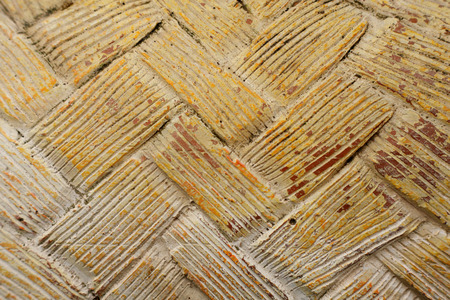 Patterns and designs of clay pottery, abstract background.の写真素材