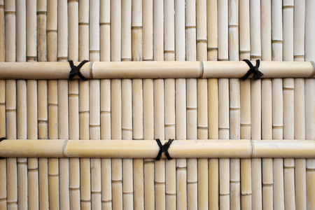 Traditional asia style bamboo fence texture for background.の写真素材