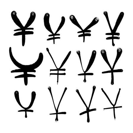 National currency icon yen yuan.の写真素材