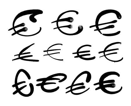 National currency icon euro internationalの写真素材