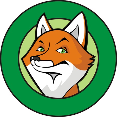 Fox in a frameのイラスト素材