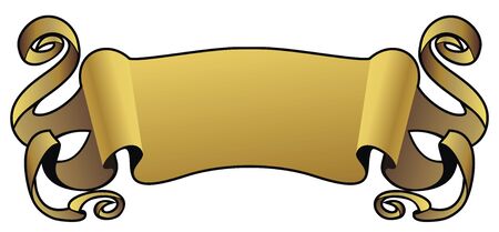 Ancient scroll, manuscript, vector illustrationのイラスト素材