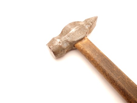 Hammer on a white background  の写真素材
